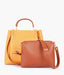 Yellow 2 in 1 Ladies Tote Bag 8850-12 - Senora