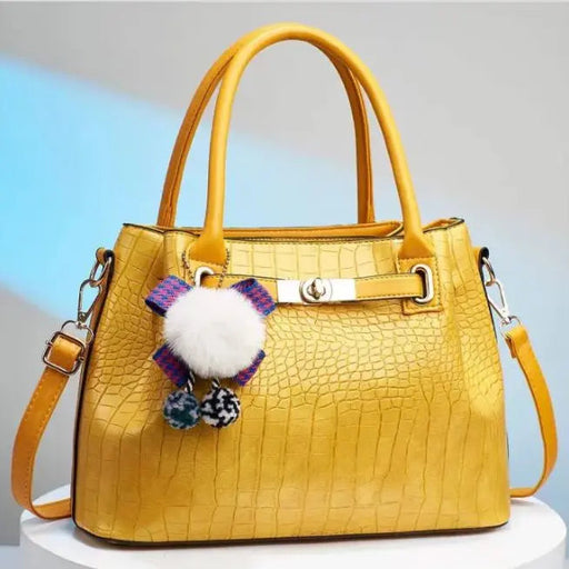 Yellow Handbag For Girls 932-5 - Senora