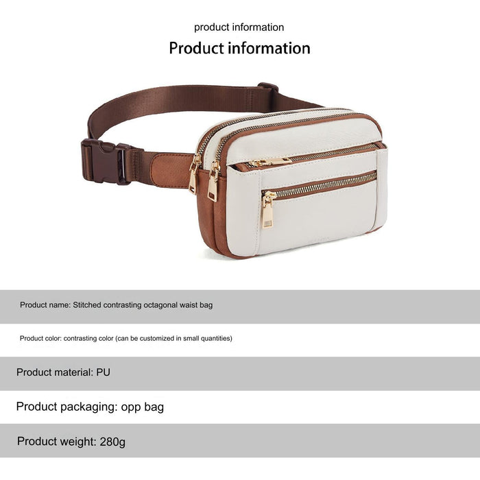 Premium Leather Fanny Pack - Lightweight Waist Bag with Adjustable Belt - Senora