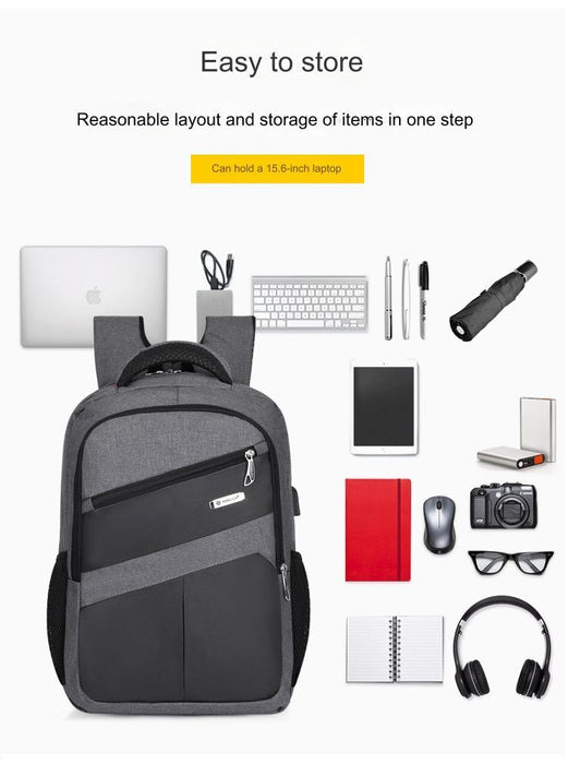 Durable And Stylish Laptop Backpack With USB MJ190 - Senora