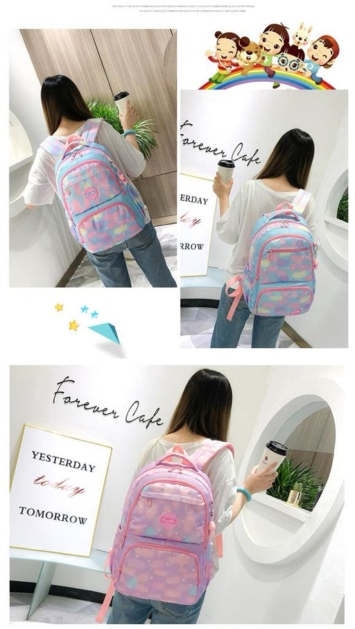 Pink Simple School College Bag 4226 - Senora