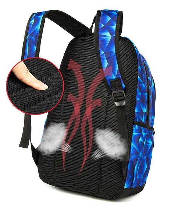 Blue School back pack For Women 4228 - Senora