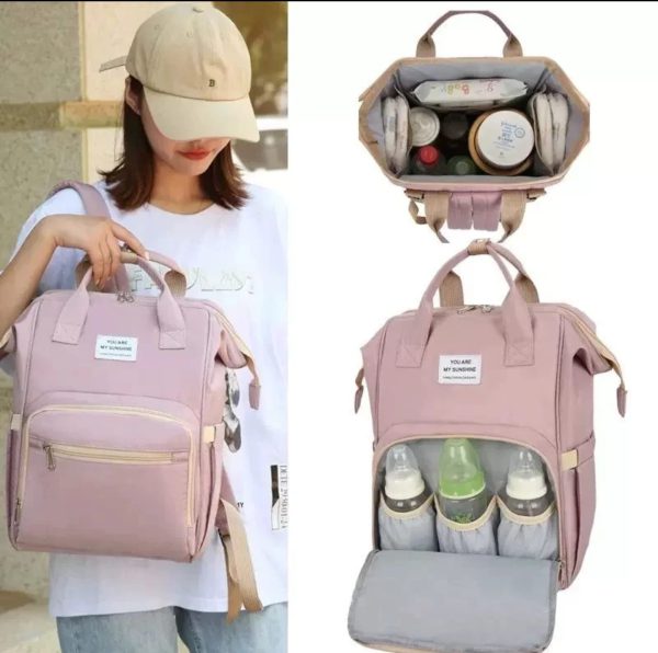 Large Capacity Mummy Bag Multi-function Waterproof Outdoor Women Backpack Nursing Bag For Baby Care - Senora