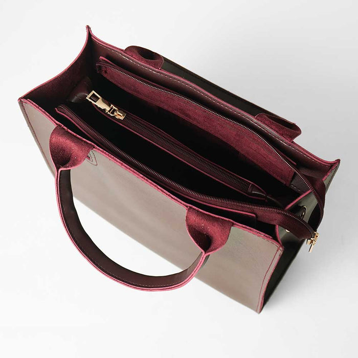 Maroon Ladies Tote bag  563 - Senora