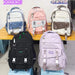 Multi color school college multi pockets backpack - Senora