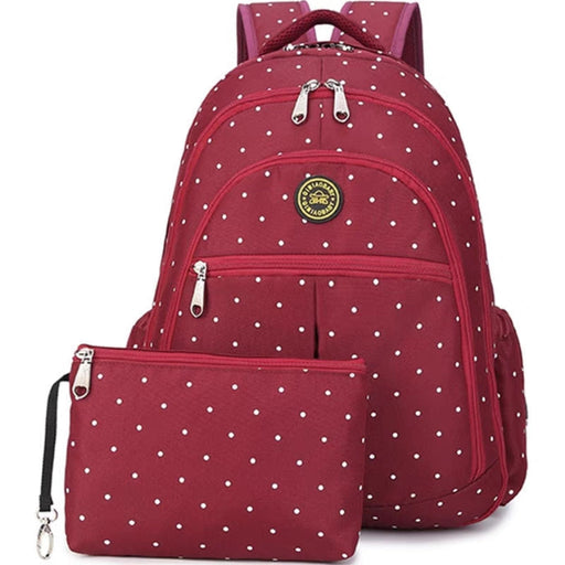 Red 2 in 1 Baby Nappy Changing Backpack 4127 - Senora