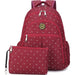 Red 2 in 1 Baby Nappy Changing Backpack 4127 - Senora